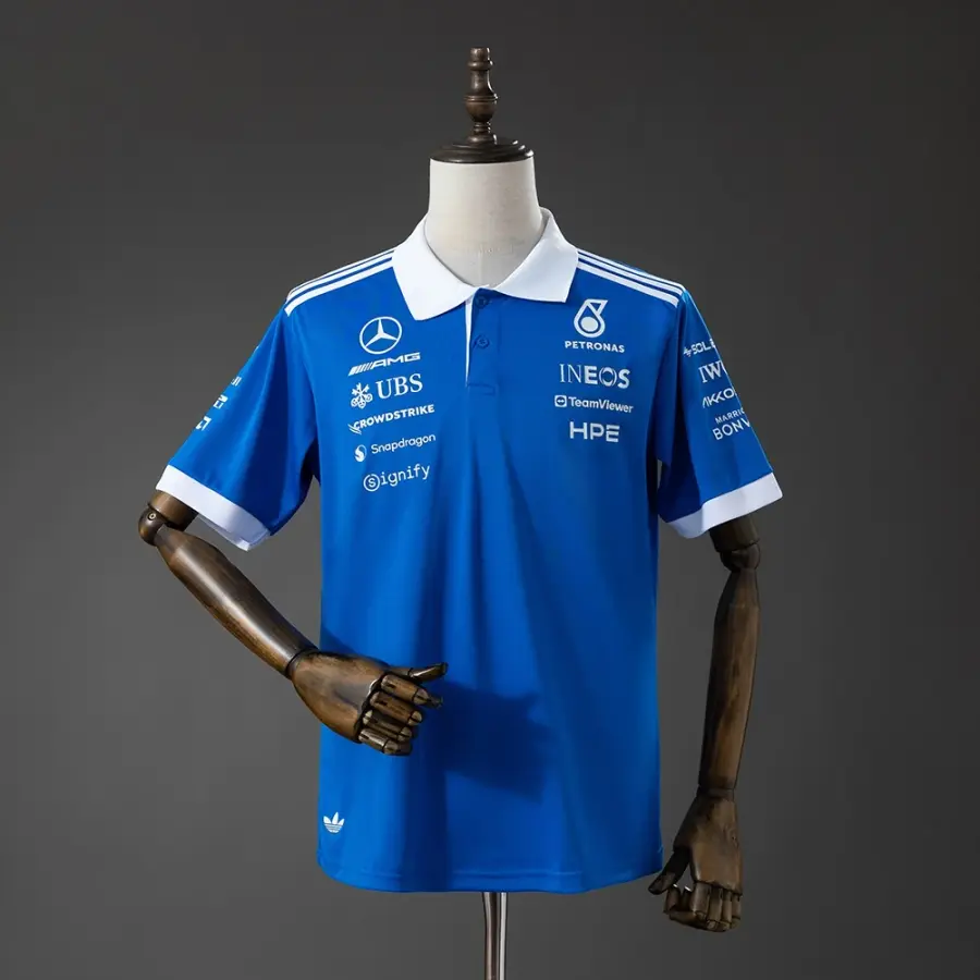Polo Mercedes AMG Fórmula 1 2026 Azul Hombre