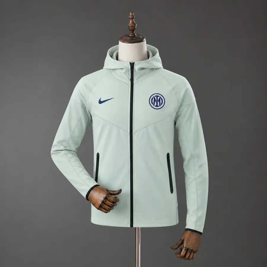 Sudadera con Capucha y Cremallera Inter de Milán 25/26 Verde Agua Hombre
