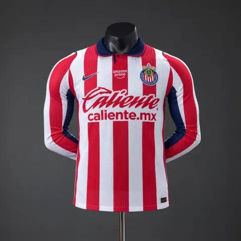 Camisa Chivas Guadalajara Primeira Equipação 26/27 Manga Longa Versão Jogador