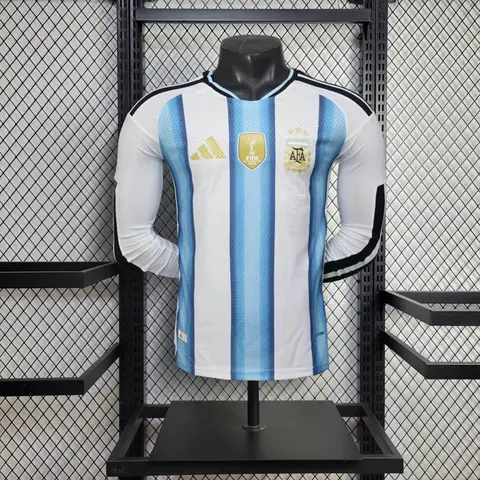 Camisa Argentina I Copa 2026 · Versão Jogador · Manga Longa
