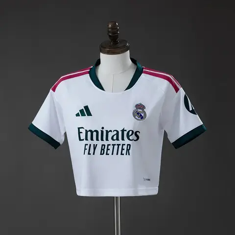 Camiseta Real Madrid Primera Equipación 26/27 Mujer Crop Top