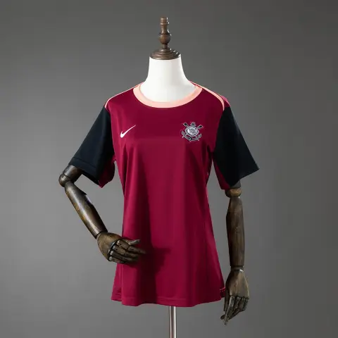 Camiseta Corinthians Entrenamiento Granate 26/27 Mujer