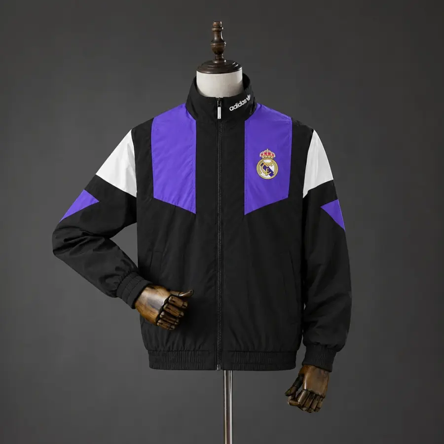 Chaqueta Real Madrid Cortavientos Negra 26/27 Hombre