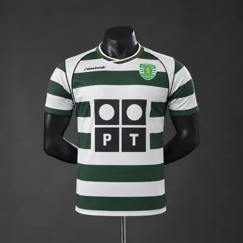 Sporting CP Heimtrikot 02/03 Retro Spielerversion
