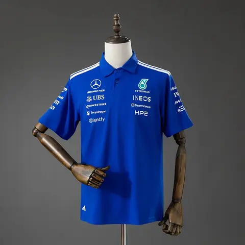 Polo Azul Mercedes AMG Fórmula 1 2026 Hombre