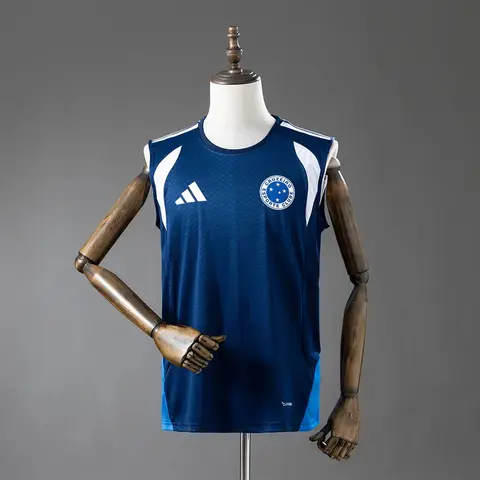 Camiseta Cruzeiro Entrenamiento Azul Marino 26/27 Sin Mangas Hombre