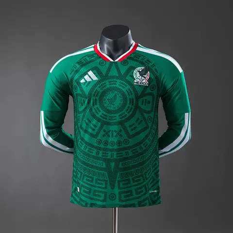 Camisa México I Copa 2026 · Versão Jogador · Manga Longa