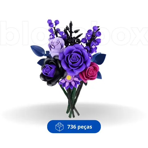 Purple Rose Bouquet | 736 pieces