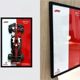 Formula 1 Alfa Romeo Wall Frame (50 × 80 cm)