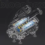 Motorized Italian V12 Hypercar Engine