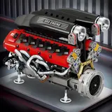 Motorized Italian V12 Hypercar Engine