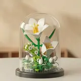 Sunflowers, Roses and White Lilies Dome Set
