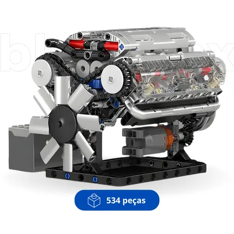 Motorized Mould King V8 Engine | 534 pieces