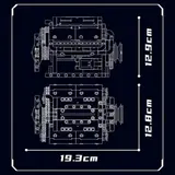 Motorized Mould King V8 Engine