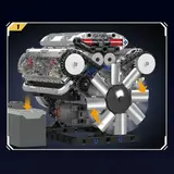 Motorized Mould King V8 Engine
