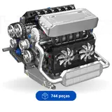 Motorized German Inline-6 Engine