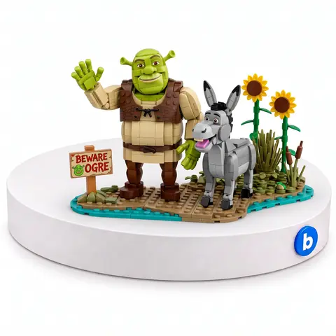 Shrek, Donkey and Puss in Boots | 1403 pieces