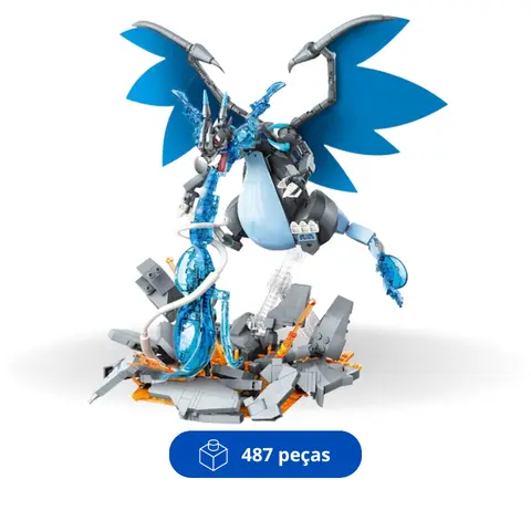 Mega Charizard X: Pokémon | 487 pieces