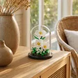 White Orchid in a Glass Dome