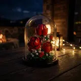 Roses in a Glass Dome