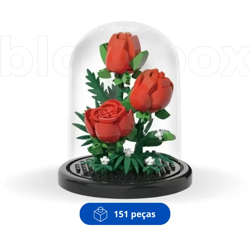 Roses in a Glass Dome