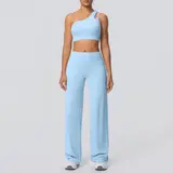 Volupie Diagonal Flow Set | Top Asimétrico + Pantalón Wide Leg