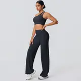 Volupie Diagonal Flow Set | Top Asimétrico + Pantalón Wide Leg
