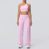 Volupie Diagonal Flow Set | Top Asimétrico + Pantalón Wide Leg