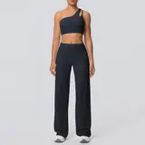 Volupie Diagonal Flow Set | Top Asimétrico + Pantalón Wide Leg