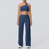 Volupie Diagonal Flow Set | Top Asimétrico + Pantalón Wide Leg