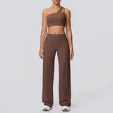 Volupie Diagonal Flow Set | Top Asimétrico + Pantalón Wide Leg