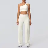 Volupie Diagonal Flow Set | Top Asimétrico + Pantalón Wide Leg