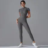 Volupie Zip Jumpsuit | Mono Deportivo Manga Corta con Cremallera