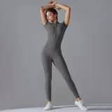 Volupie Zip Jumpsuit | Mono Deportivo Manga Corta con Cremallera