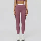Volupie Lift Stripe Legging | Legging Tiro Alto Detalle Cós Blanco