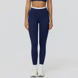 Volupie Lift Stripe Legging | Legging Tiro Alto Detalle Cós Blanco