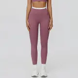 Volupie Lift Stripe Legging | Legging Tiro Alto Detalle Cós Blanco