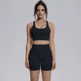 Volupie Bare Cross Short Set | Conjunto Top Espalda Cruzada + Short Tiro Alto