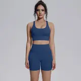 Volupie Bare Cross Short Set | Conjunto Top Espalda Cruzada + Short Tiro Alto