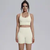 Volupie Bare Cross Short Set | Conjunto Top Espalda Cruzada + Short Tiro Alto
