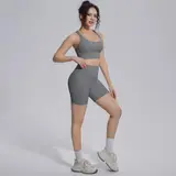 Volupie Bare Cross Short Set | Conjunto Top Espalda Cruzada + Short Tiro Alto