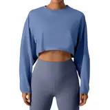 Volupie Oversize Crop Pullover | Sudadera Cropped Oversized Manga Larga