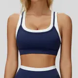 Volupie Stripe Top | Top Deportivo Bicolor Alta Sujeción