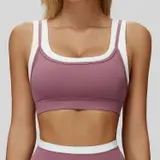 Volupie Stripe Top | Top Deportivo Bicolor Alta Sujeción