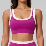 Volupie Stripe Top | Top Deportivo Bicolor Alta Sujeción