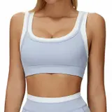 Volupie Stripe Top | Top Deportivo Bicolor Alta Sujeción