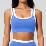 Volupie Stripe Top | Top Deportivo Bicolor Alta Sujeción