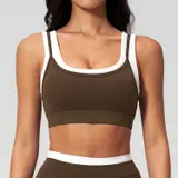 Volupie Stripe Top | Top Deportivo Bicolor Alta Sujeción