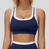 Volupie Stripe Top | Top Deportivo Bicolor Alta Sujeción