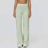 Volupie Lift Flare Pants | Pantalón Flare Tiro Alto Detalle Cós Blanco